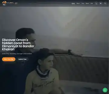 Global Scuba website homepage, designed and built by deployed
